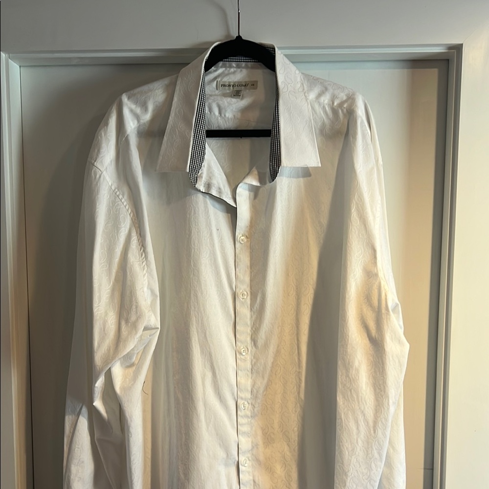 Men's White Shirt by Pronto-Uomo